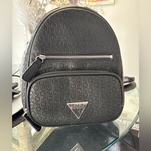 Guess Charcoal Embossed Backpack